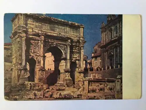 Roma Rom -  Arco di Settimio Severo / Septimus-Severus Triumphbogen 586