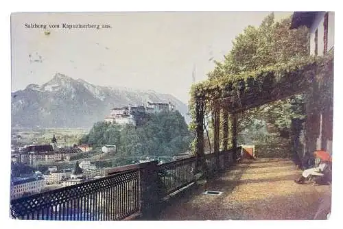 Salzburg vom Kapuzinerberg aus.