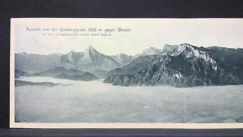 Porträtkarte Aussicht von Gaisbergspitze gegen Westen JW165823