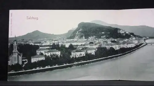 Porträtkarte Salzburg Salzach Festung Hohensalzburg JW165648