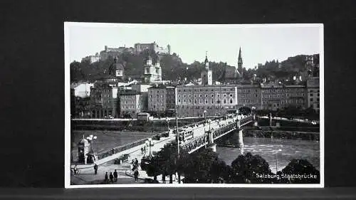 Salzburg Staatsbrücke Festung Hohensalzburg JW165878