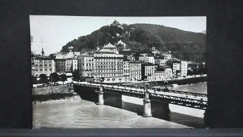 Salzburg Staatsbrücke mit Hotel Stein Salzach JW74135