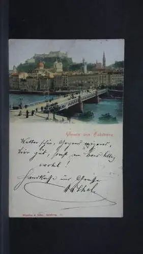 Gruss aus Salzburg Staatsbrücke JW165864