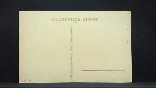 Kunst-Karte O. Zoff Salzburger Stier Prosit Neujahr JW34103