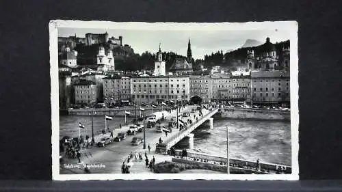 Salzburg Staatsbrücke Festung Hohensalzburg JW165708