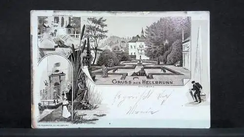 Gruß aus Hellbrunn Salzburg 1898 JW4321