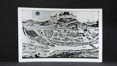 Salzburg Zeichnung Schloss Hohensalzburg JW5681