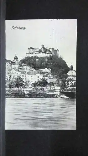 Salzburg Schloss Hohensalzburg Salzach Brücke JW5686