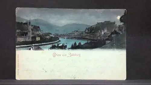 Gruss aus Salzburg Salzach Mondkarte JW79179