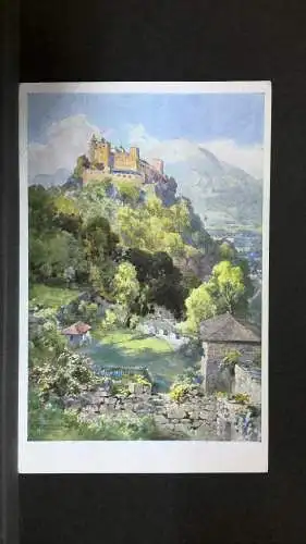 Hohensalzburg und Gaisberg von der Richterhöhe Aquarell JW57