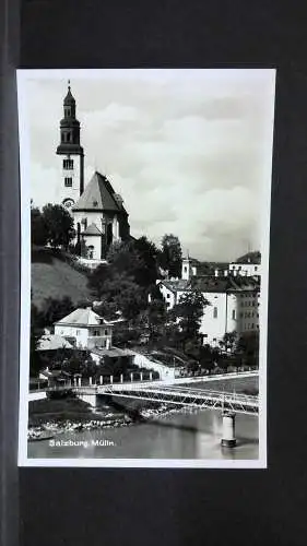 Salzburg Mülln Kirche Brücke Fluss JW12