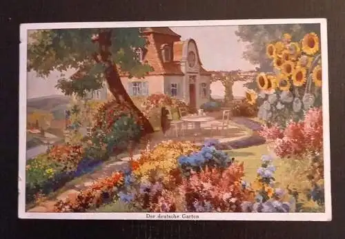 Künstlerkarte Der Deutsche Garten Mit Gartenhaus 600603A Gr