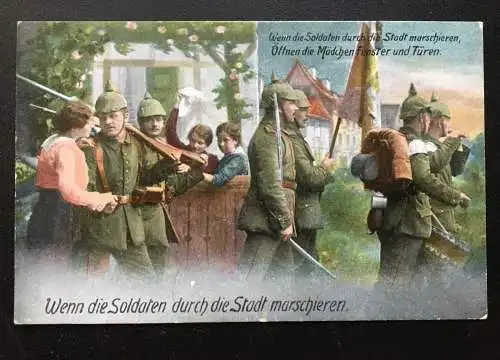 Wenn die Soldaten durch die Stadt marschieren - Frauen Militär Krieg 400636 TH