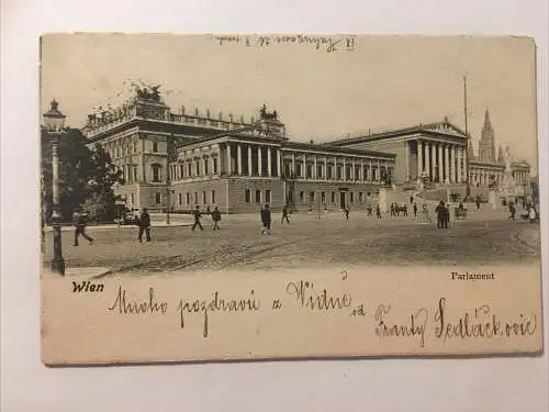 Wien Parlament um 1900 30089 RU