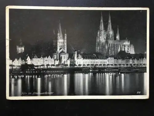 Köln im Scheinwerferlicht - Rhein - Kölner Dom 140450 TH