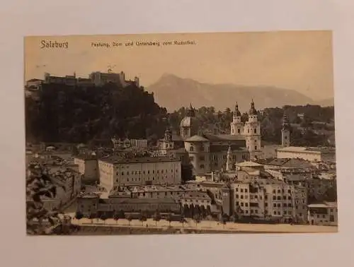 Salzburg Festung Dom und Untersberg Österreich 600088A gr