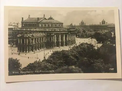 Wien Burgtheater mit Staatsmuseum echt Foto 30086 RU