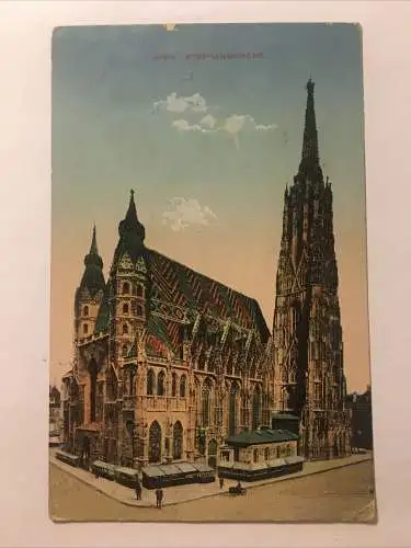 Wien Stephanskirche um 1920 30082 RU