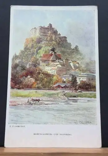Salzburg Hohensalzburg und Nonnberg Gemälde JW 650306 C