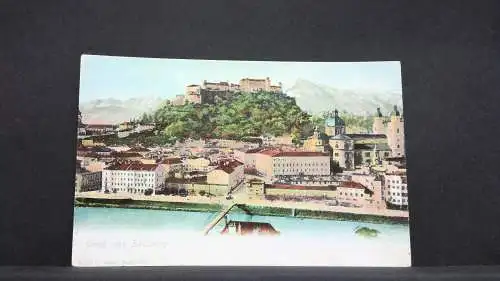 Gruss aus Salzburg Festung Hohensalzburg Zeichnung JW 165625