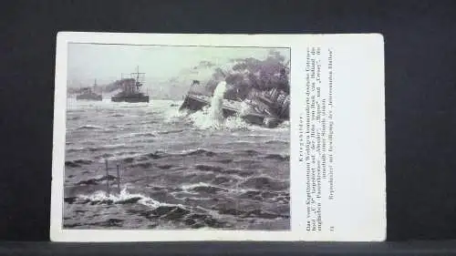 Kriegsbilder Seeschlacht Schiffe Österreichische Armee JW 165458