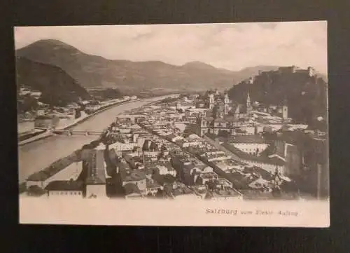 Salzburg Altstadt Mit Festung 891031 gr I