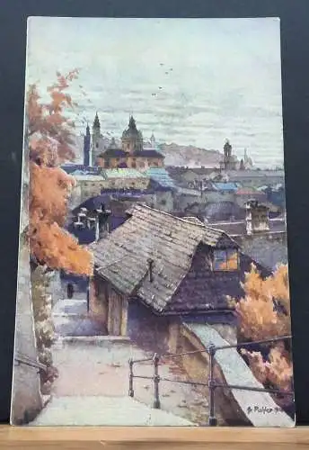 Salzburg Festungsstiege Gemälde JW 650330 C