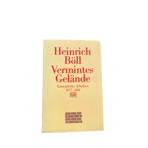 Heinrich Böll VERMINTES GELÄNDE essayistische Schriften 1977 - 1981 +Abb