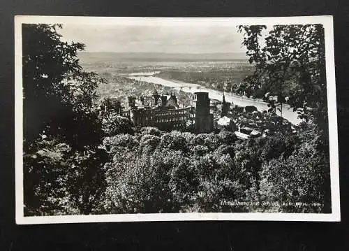 Heidelberg mit Schloß - Blick auf Ort - Fluss - Deutschland 400319 TH F