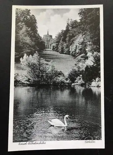 Kassel - Wilhelmshöhe - Herkules - Teich Schwan - Deutschland 400238 TH