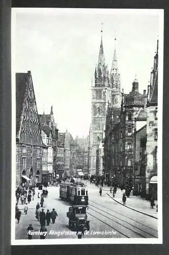 Königstrasse mit St Lorenzkirche Nürnberg 80219 jw J