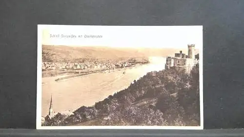 Schloß Stolzfels mit Oberlahnstein Fluss 140463 jw J