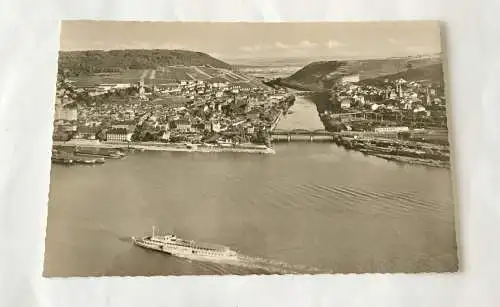 AK, Bingen, Bingerbrück, Rhein, Eisenbahn, Drususbrücke (110242 BW)