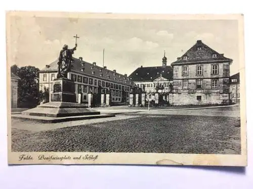 Fulda - Bonifaciusplatz und Schloß - Statue 50024 TH D