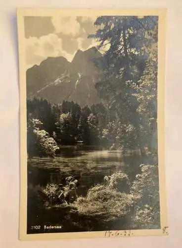 ak, Bayern, Badersee, Garmisch Partenkirchen (40061 Bw)