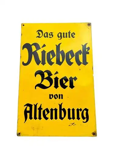 Das Gute Riebeck Bier Altenburg  74x43 Original Schild