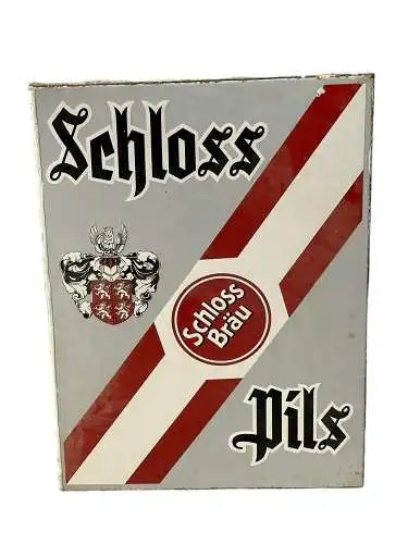 Schloss Pils Schloss Bräu Bier ca 54 X 50 Original Schild