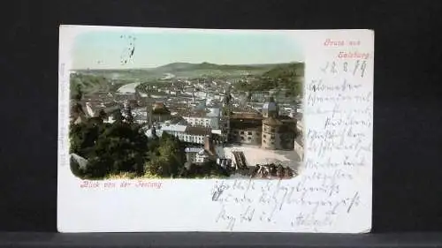 Gruss aus Salzburg Blick von der Festung Salzach JW5701