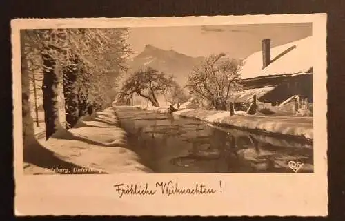 Salzburg Untersberg Fröhliche Weihnachten 600372A gr K