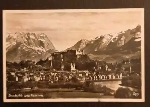 Salzburg Festung Hintergrund Tennengebirge Pass Lueg 600669A gr K