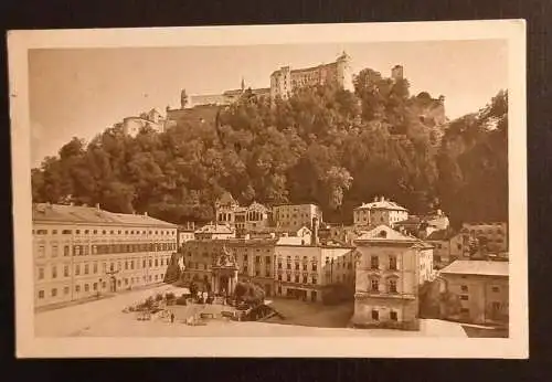 Salzburg Kapitelplatz Festung 600204A gr K