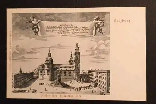 Salzburg Residenzplatz 1692 Hauptplatz 600704A gr K