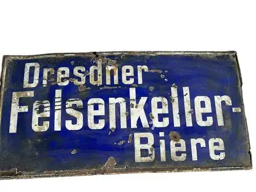 Rarität Dresdner Felsenkeller Biere Dresden Schild  siehe Zustand 117x60 cm