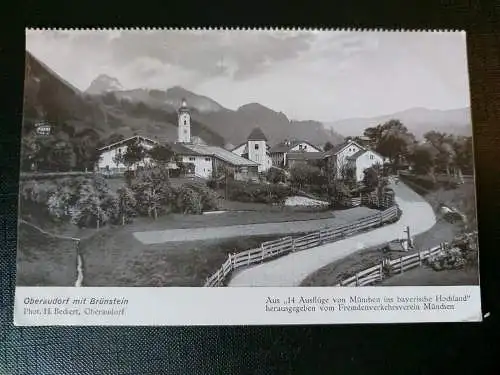 Oberaudorf mit Brünstein Kirche Dorf Alm 402528 WM G