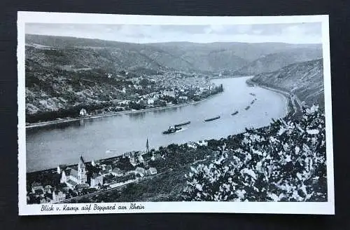 Blick v. Kamp Boppard Rhein Fluss Schiff Rheinland-Pfalz Deutschland  TH