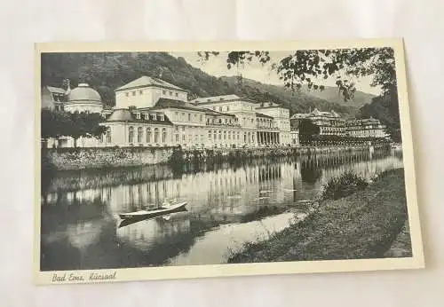 AK, Rheinland Pfalz, Kurort, Kursaal, Bad Ems (110329 BW)