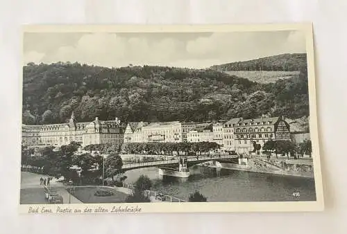 AK, Rheinland Pfalz, Bad Ems, Alte Lahnbrücke (110324 BW)