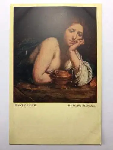 Die Reuige Magdalena (F. Furni) - Frau mit Gefäß - Künstlerkarte 30088 TH