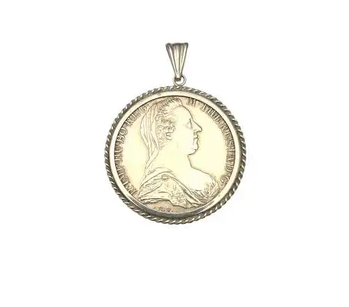 Anhänger Silbermünze 1 Taler  Maria Theresia  Taler 1780-SF        R027