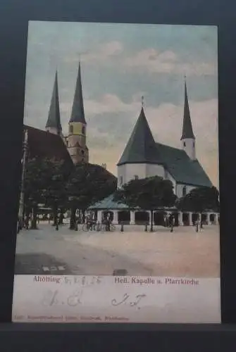 Altötting Heilige Kapelle und Pfarrkirche Tiefdruck JW 500254 C